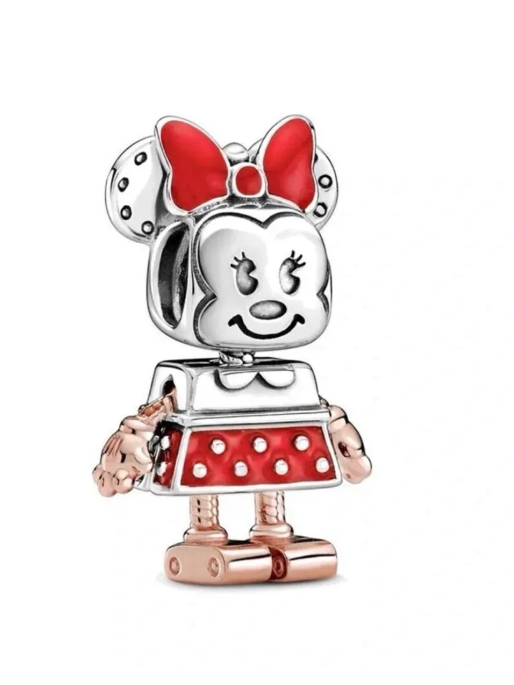 Pandora Red Bow Minnie Mouse Enamel Charm